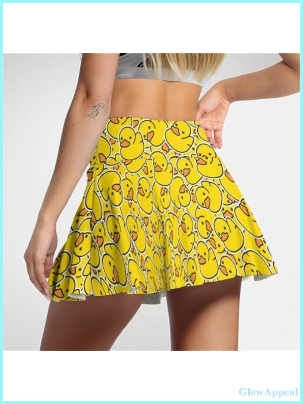 Women's Tennis Skort with Pockets, High Waisted Athletic Golf Skirt with Inner - Picture 2 of 4